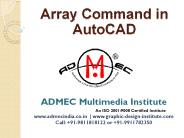 Array Command used in Autocad