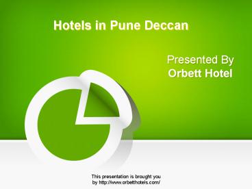 Hotels in Pune Deccan