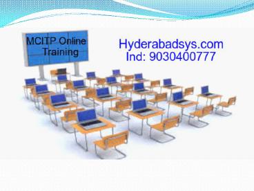MCITP Online Training | MCITP Training in India.
