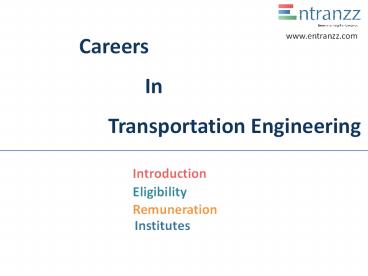 Careers In Transportation Engineering