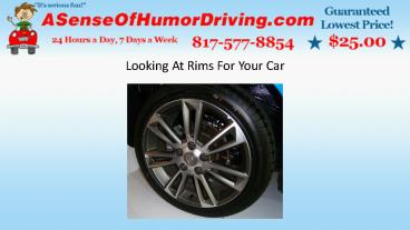 Looking At Rims For Your Car