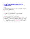 How To Plan A Romantic Date On This Valentine’s Day PowerPoint PPT Presentation