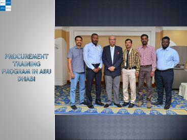 Procurement Training Program in Abu Dhabi