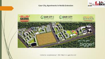 Gaur City 2 BHK Apartments at Greater Noida West