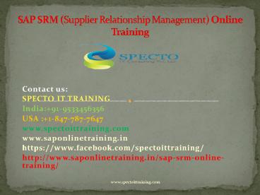 sap srm online training in australia,malaysia