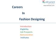 Careers In Fashion Designing