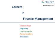 Careers In Finance Management