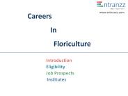 Careers In Floriculture
