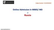 Online Admission MBBS/MD in Russia