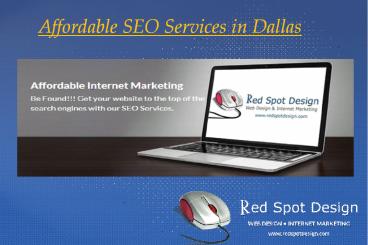 Affordable SEO Services in Dallas