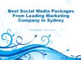 Best Social Media Packages From Leading Marketing Company In Sydney PowerPoint PPT Presentation
