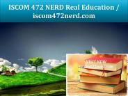 ISCOM 472 NERD Real Education / iscom472nerd.com