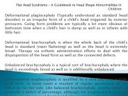 Flat Head Syndrome - A Guidebook to Head