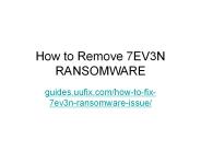 How to Remove 7EV3N RANSOMWARE