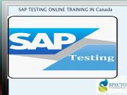 sap testing online training in canada