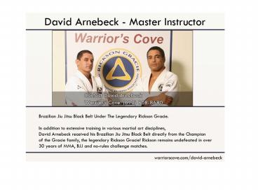 David Arnebeck Teaching Martial Arts in 1980