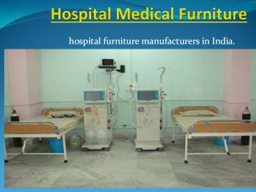 Hospital Medical Furniture Manufacturers