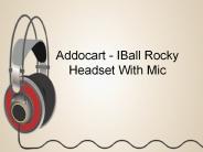 IBall Rocky Headset With Mic - Black