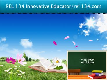 REL 134 Innovative Educator/rel 134.com