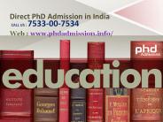 Get Direct PhD Admission in India @ +91-7533-00-7534