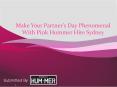 Appoint The Credible Company For Pink Hummer Hire Sydney PowerPoint PPT Presentation