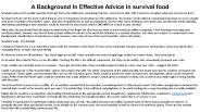 survival food