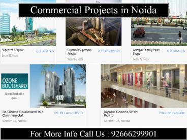 Commercial Projects in Noida For Sale