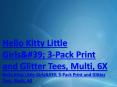 Hello Kitty Little Girls' 3-Pack Print and Glitter Tees, Multi, 6X PowerPoint PPT Presentation