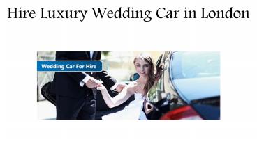 Prestige Car Hire London