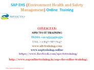 sap ehs online training in usa | sap ehs online training in uk