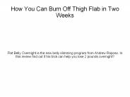 Two Easy Steps to Lose Weight