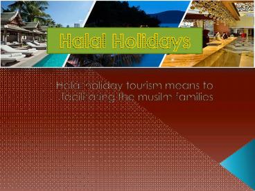 Halal Holiday Packages