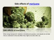 Side Effects of Marijuana