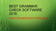 Best Grammar Check Software 2016
