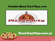 Portable wood fired pizza oven