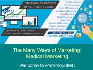 The Many Ways of Marketing: Medical Marketing