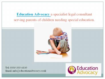 Education Advocacy's presentation