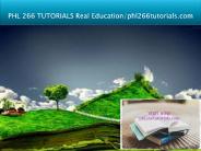 PHL 266 TUTORIALS Real Education/phl266tutorials.com