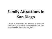 Family Attractions in San Diego