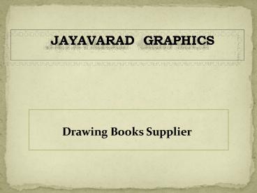 Drawing Books Supplier