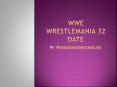 WWE Wrestlemania 32 Venue PowerPoint PPT Presentation