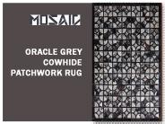 Oracle Grey Cowhide Patchwork Rug