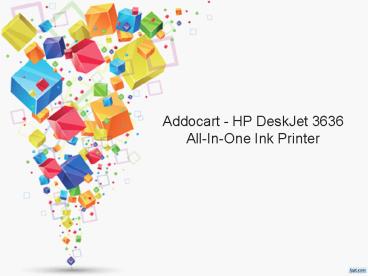 HP DeskJet 3636 Advantage All-In-One Ink Printer