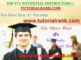 FIN 571 Potential Instructors / tutorialrank.com