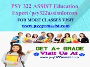 PSY 322 ASSIST Education Expert/psy322assistdotcom