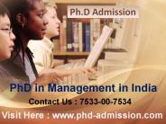 PhD in Management in India - Contact: 7533-00-7534