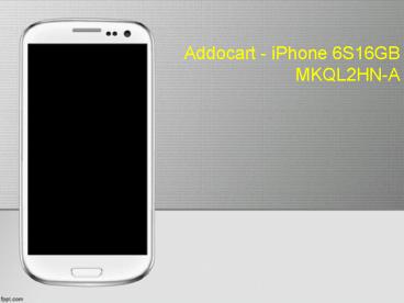 IPhone 6S Gold 16GB MKQL2HN-A