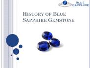 History of Blue Sapphire Gemstone