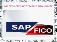 SAP FICO CORPORATE TRAINING IN BAGALORE