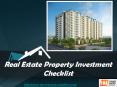 Real Estate Property Investment Checklist PowerPoint PPT Presentation